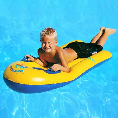 Body intelligence thickened children's water inflatable surfboard learning swimming kick water floating board spacecraft foam Summer Toy