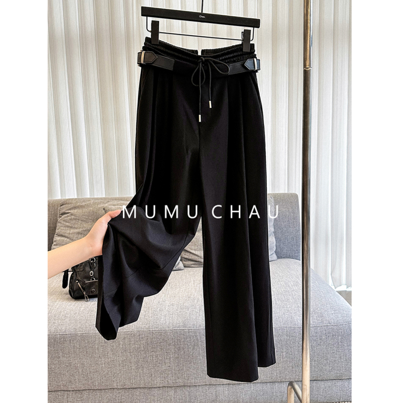 Yiqiu Ma High-End Women's Clothing 2026 Summer New Casual Loose Wide-Leg Trousers Fashionable and Stylish Super Nice-Looking Pants