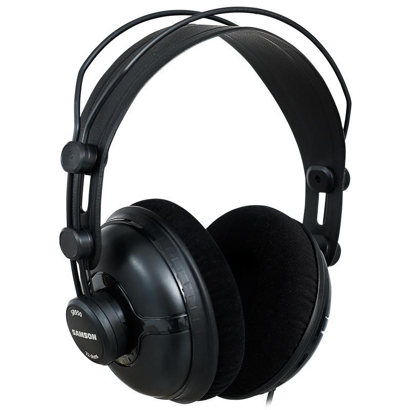 Samson Sr950 Monitoring Headphones Fully Enclosed Head-Mounted Suede Earmuffs Playing and Singing Recording Headphones