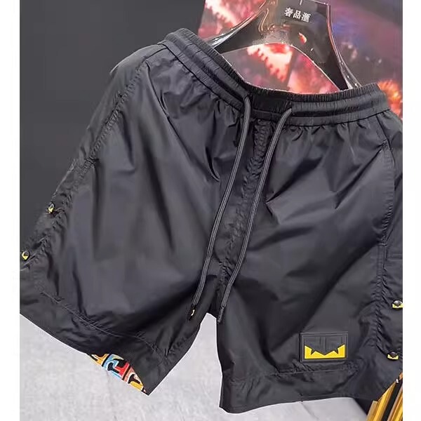 Little Devil Design European Style Light Luxury Men's Five-Point Shorts 2025 Summer New Devil's Eye Casual Shorts Little Devil Design European Style Light Luxury Men's Five-Point Shorts 2025 Summer New Devil's Eye Casual Shorts