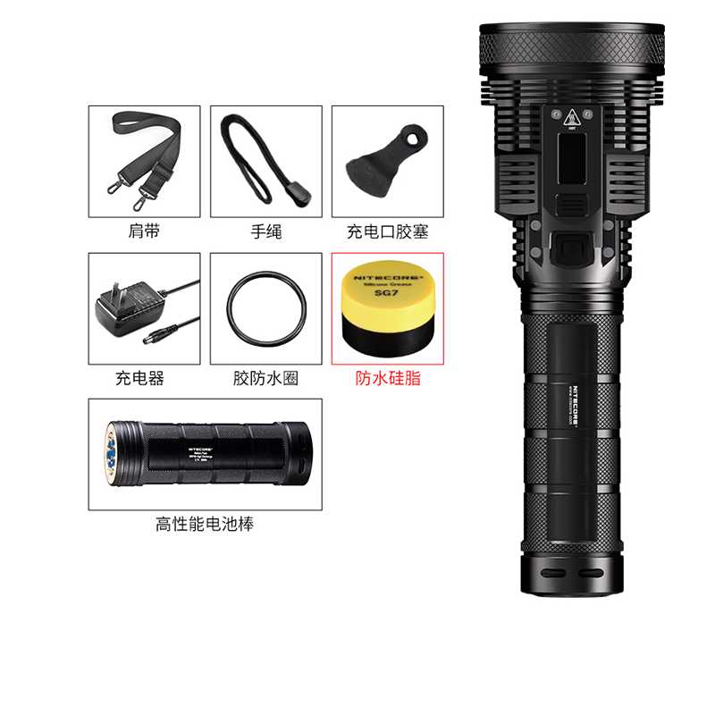 NITECORE Knight Kohl TM39 glare super bright 5200 Flow Miner Spotlight Afar a flashlight rechargeable searchlight