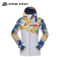 Alpine male and female Outdoor Soft Shell Submachine Clothing Windproof waterproof jacket waterproof and breathable Grip Suede Artist Soft