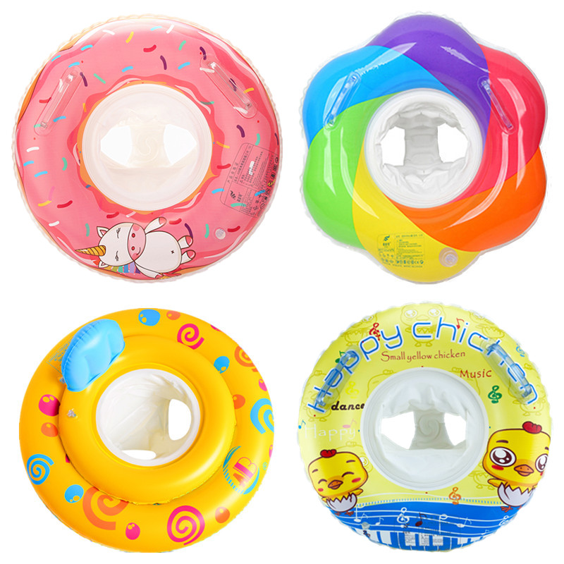 Home baby swimming circle Children's anti-side turning circle 0-1-3-6-year-old female newborn baby axillary ring deepened