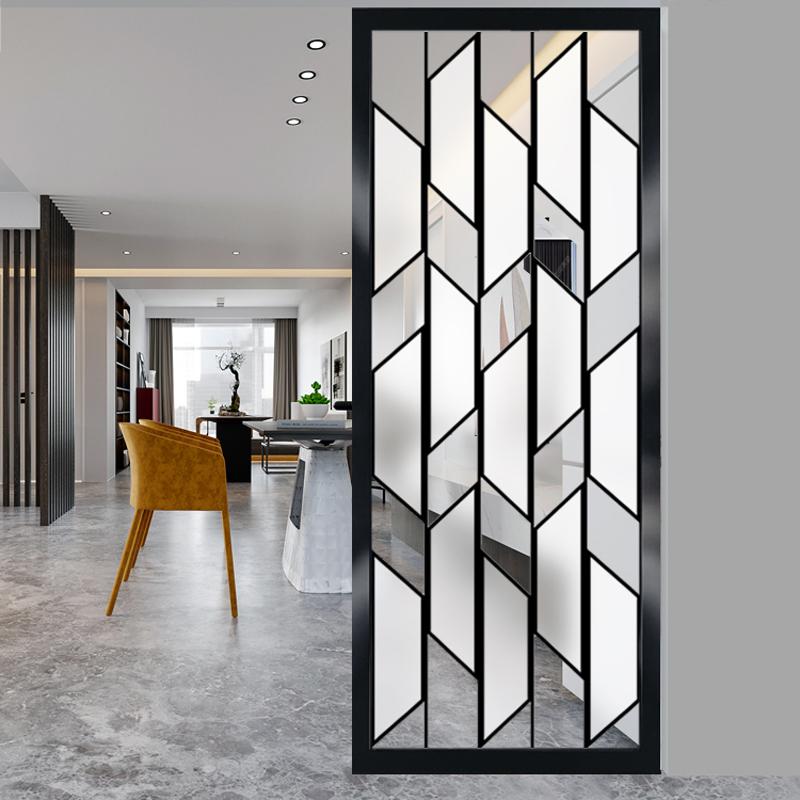 Modern minimalist glass screen partition wall Living room bedroom block household sink translucent entrance Light luxury simple European