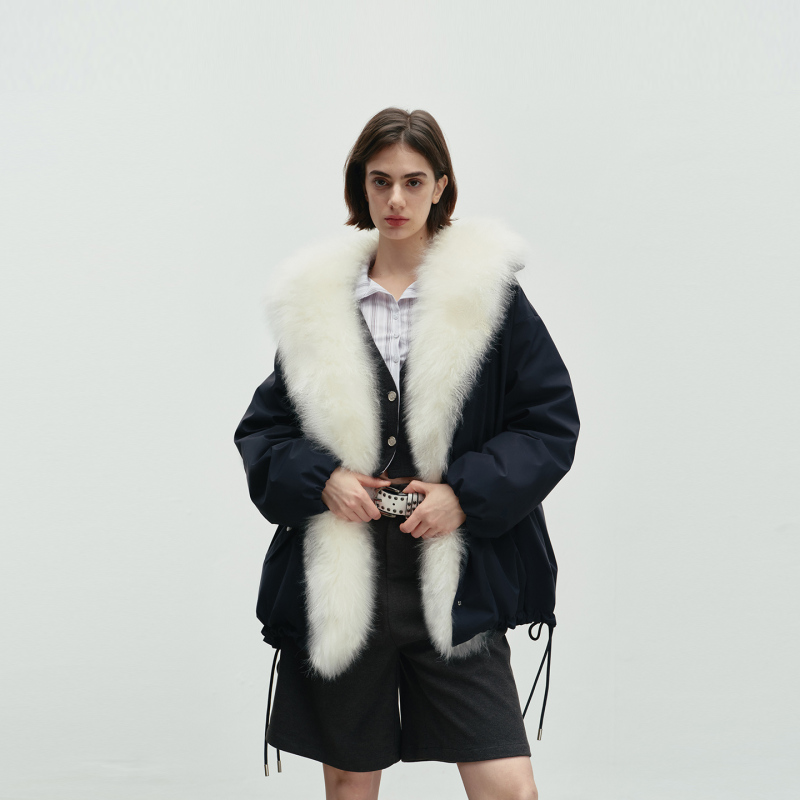 Jiye Fur Cashmere Fur Collar Detachable Oversized White Goose down Parka Jacket for Women | Urban Parker Jiye Fur Cashmere Fur Collar Detachable Oversized White Goose down Parka Jacket for Women | Urban Parker