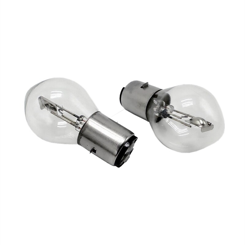 Motorcycle Scooter 12V35W Dual-Claw S2 Front Headlight Bulb Electric Tricycle Halogen High and Low Beam Headlight Bulb
