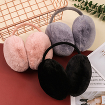 Japan winter rear wearing ear hood male and female universal plush warm ear cover cute ear warm ear after ear warmer ear bag damp
