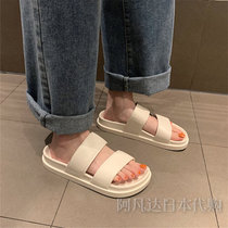 Japan Japanese gp thick-soled sandals female summer ins fashion outside wearing retro Harajuku style beach shoes
