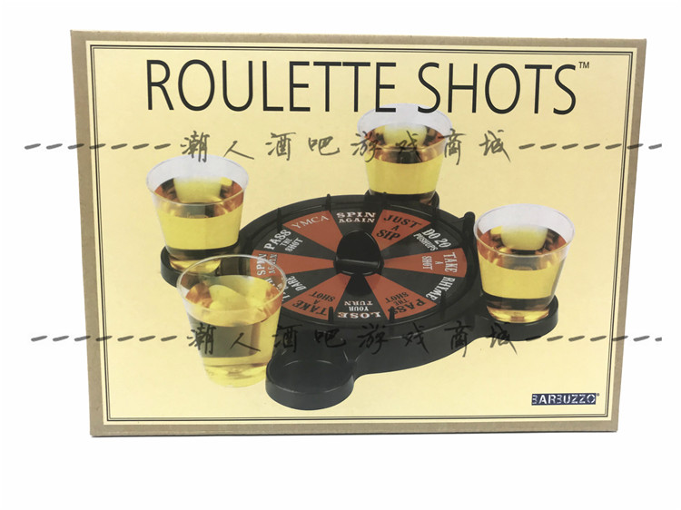4 DRINKS TURNTABLE GAME PROPS KTV bar LEISURE AND ENTERTAINMENT SUPPLIES WINE ROULETTE ROULETTE SHOTS