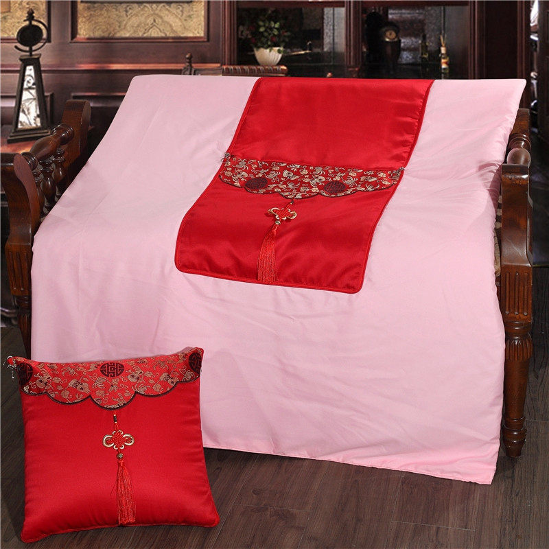 Whole Family Fu Character Festive Holding Pillow Get Married Qingdau Red Joy Character Gift Giving Gift Back Cushion Car Hug Pillow Thin Quilt