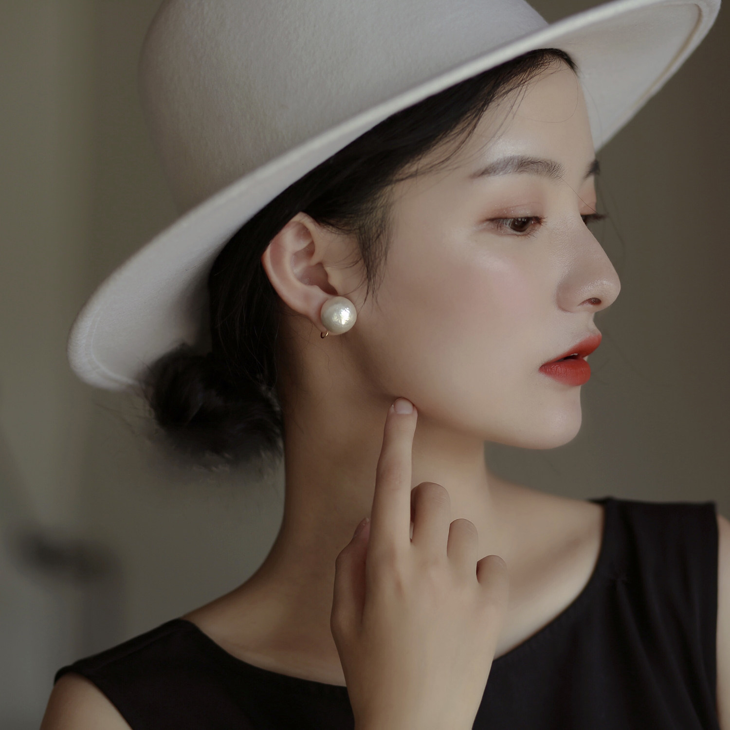 Handmade jewelry cotton bead ear clip without ear piercing female cold wind mosquito coil ear clip fairy gas forest series super fairy earrings