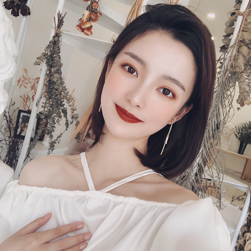 High level Sensation Earrings Woman Temperament Long Version Earrings 2021 New Tide Ear Clip Without Earhole Female Flow Suear Necklace