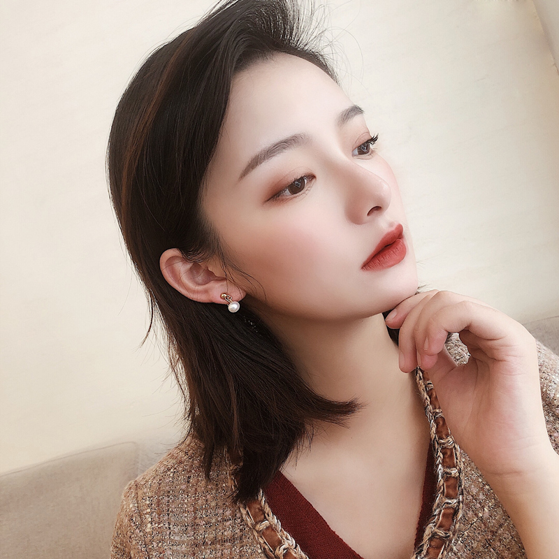 Super Fairy Natural Pearl Ear Hole Without Head Hole Lady Sense Without Head - Without Head - ring