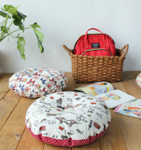 Parent-child thickened cartoon childrens cushion Fabric futon chair Hip soft cushion Tatami floor mat