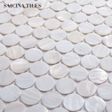 Натуральная раковина супер белая круглая жемчужная мозаика плитка плитка для ванной комнаты кухонная кухня балкон балкон