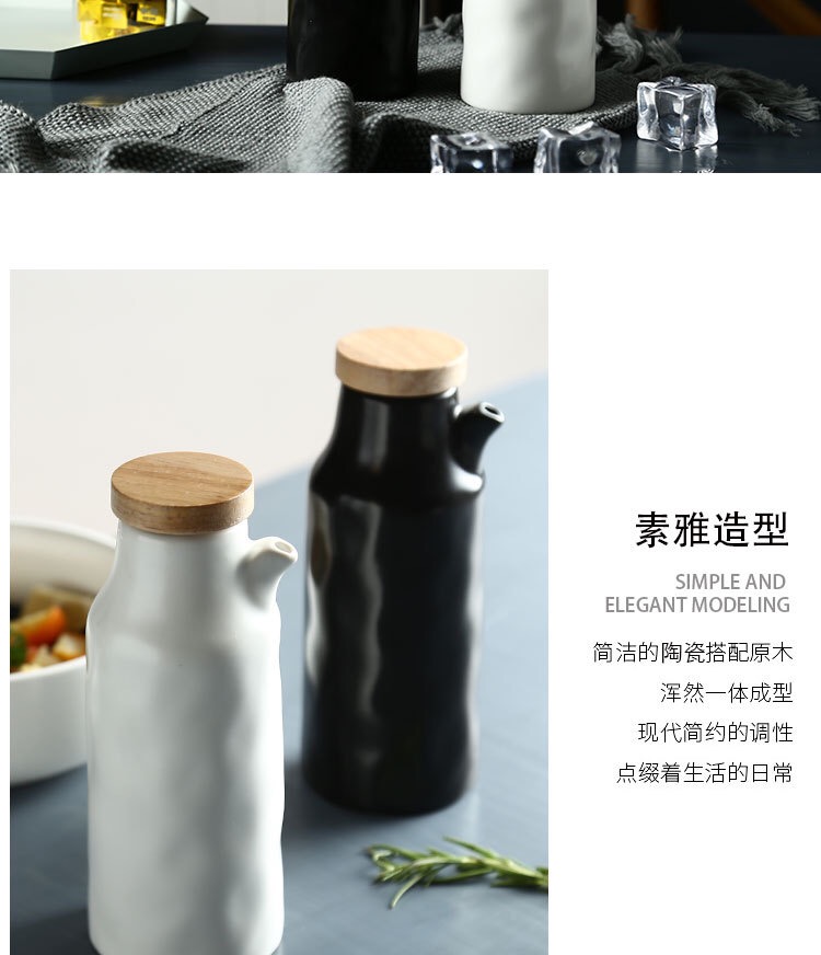 Chai dầu giấm chai nhà sáng tạo chống rò rỉ gốm nước tương nồi nồi dầu nhỏ nồi dầu mè gia vị chai cung cấp nhà bếp nhỏ cửa hàng bách hóa - Thiết bị sân khấu giá đèn nháy led