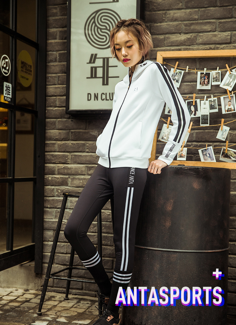 Anta jacket áo len nữ 2019 trang web chính thức mùa xuân áo khoác thể thao đích thực - Thể thao lông cừu / jumper áo hoodie kun