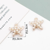 G-13-26 пряжка с бриллиантами и морской звездой в жемчужном стиле