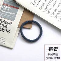 Мягкая бархатная одинарная нить темно-синего цвета, цена около 5 мм-10.