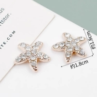 G-13-25 пряжка со стразами и морской звездой с бриллиантами