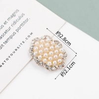 G-13-2 пряжка с жемчужным цветком