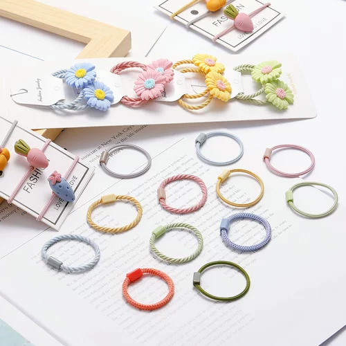 Детская резинка для волос ручной работы, детский аксессуар для волос, набор материалов, поделки ручной работы