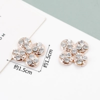 G-13-27 бриллиантовая пряжка с четырьмя листами клевера и стразами