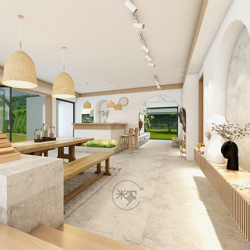 Boutique theme hotel decoration design Net red homestay design renderings Inn hotel self-built villa room design