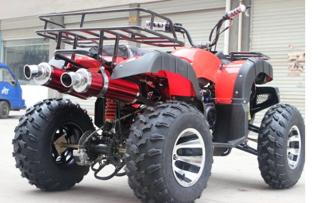 Với chân bắt đầu 150cc tốc độ vô cấp đôi nhôm hàng nhôm bánh xe lớn bull ATV bốn bánh xe máy xe máy trẻ em 2 bánh