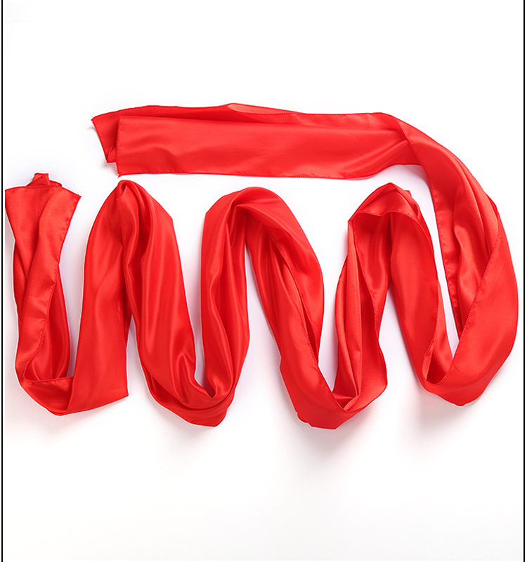 Dance red silk belt Yangko adult dance big red silk cloth children's belt props square long silk
