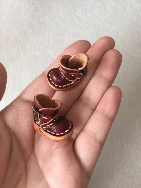 [Liangcai handicraft] OB11 глиняная заимствованная имя 149 Мистер Ли's детские handmade обувь кожаные ботинки без пятен