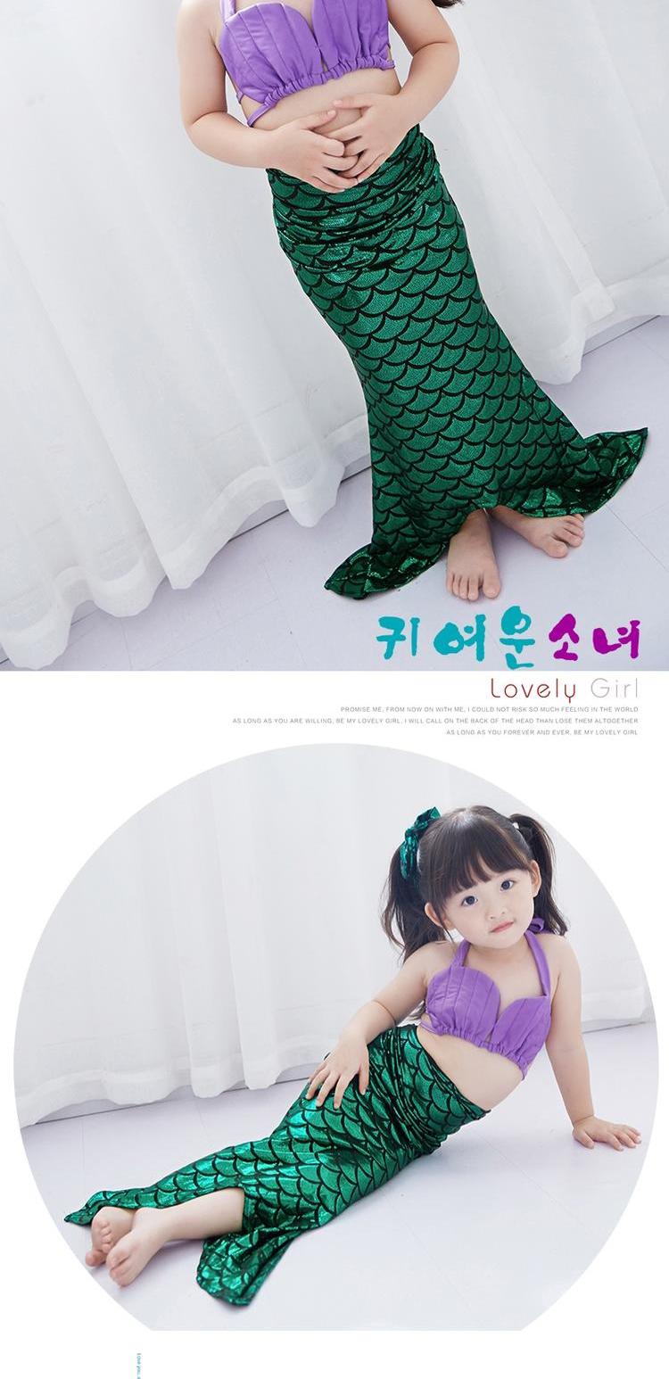 Áo tắm cho bé gái Nàng tiên cá Cô ​​gái mặc bikini Công chúa Dress Dress Show Trang phục Cô gái Đồ bơi - Bộ đồ bơi của Kid đồ bơi cho trẻ sơ sinh