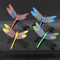 Simulation dragonfly magnetic refrigerator sticker Home decoration wall sticker background decoration gardening 14CM dragonfly plastic dragonfly