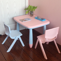 Childrens study table and chair set childrens desk kindergarten writing table home childrens desk and chair 1 table 2 chair set