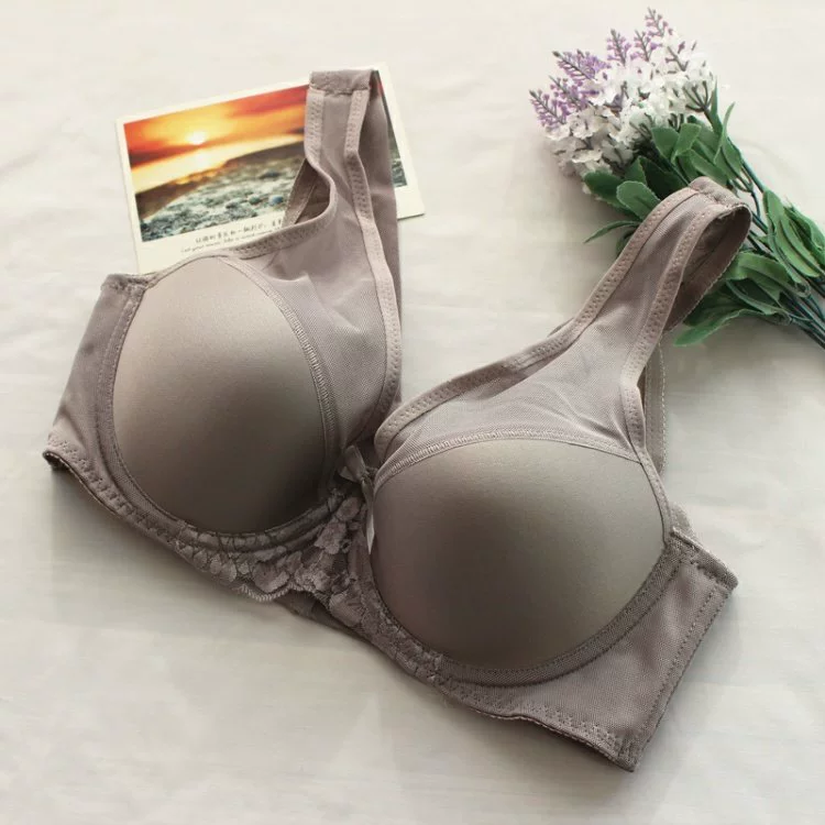 Glossy plus size bra đồ lót phụ nữ phần mỏng che toàn bộ khuôn mẫu liền mạch vẻ đẹp vest thể thao băng rộng áo ngực - Strapless Bras