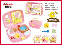 Aiyikes cute little chickens home cultivation house smart chick goes to the toilet feeds food and coaxes her to sleep educational childrens toy