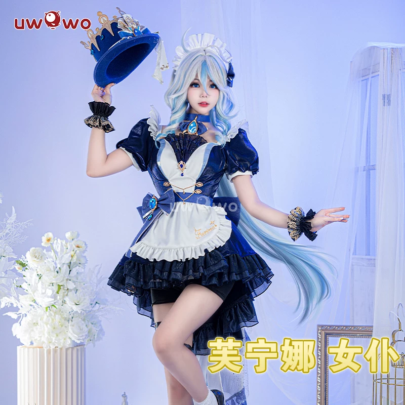 Косплей Spot Uwowo Youwo Genshin Impact Фонтанная Водяная Богу Funinga убор мадам костюм cos одежда женщины
