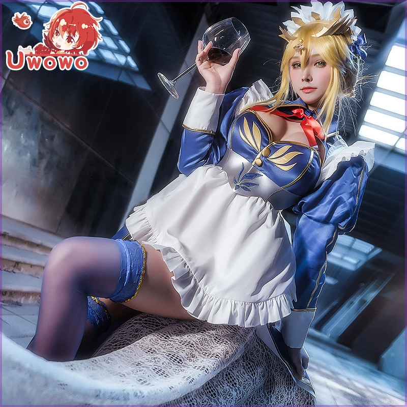 Spot Uwowo Youwowo Fate Grand Order White Gun Dumb Maid Trang phục Cosplay Trang phục FGO - Cosplay