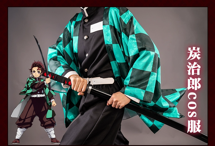 Spot Uwowo Yuwowo Demon Slayer: Kimetsu no Yaiba Kamado Tanjiro cos trọn bộ cosplay Haori hoạt hình Nhật Bản