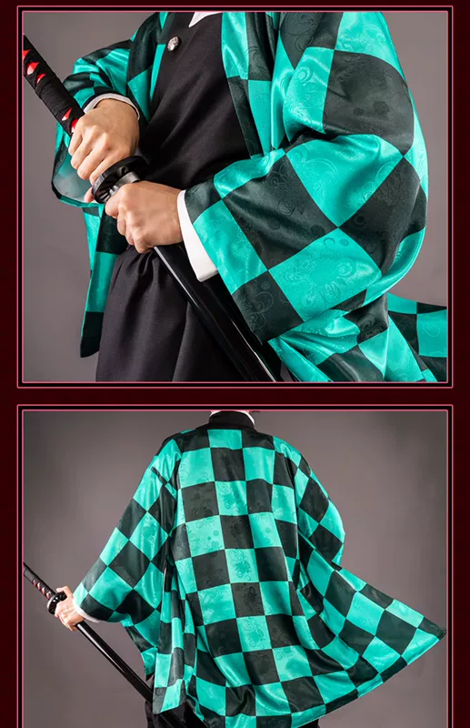 Spot Uwowo Yuwowo Demon Slayer: Kimetsu no Yaiba Kamado Tanjiro cos trọn bộ cosplay Haori hoạt hình Nhật Bản