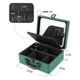 Светодиодная лента с подсветкой, вместительное и большое зеркало, косметическая портативная коробка для хранения, настольный ящик для хранения