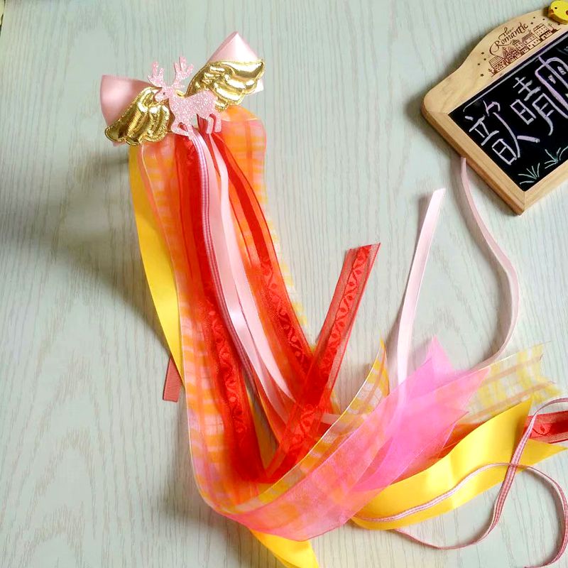 Trẻ em cân bằng xe mũ bảo hiểm đồ trang sức cô gái dài streamer siêu cổ tích mũ bảo hiểm cậu bé mũ bảo hiểm ruy băng trang trí tùy chỉnh - Smart Scooter xe thăng bằng giá rẻ