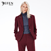 JEFEN Geffen SUIT NỮ CHIC NHỎ SUIT JACKET NỮ THU Một GRAIN BUCKLE SUIT SUIT 322.236