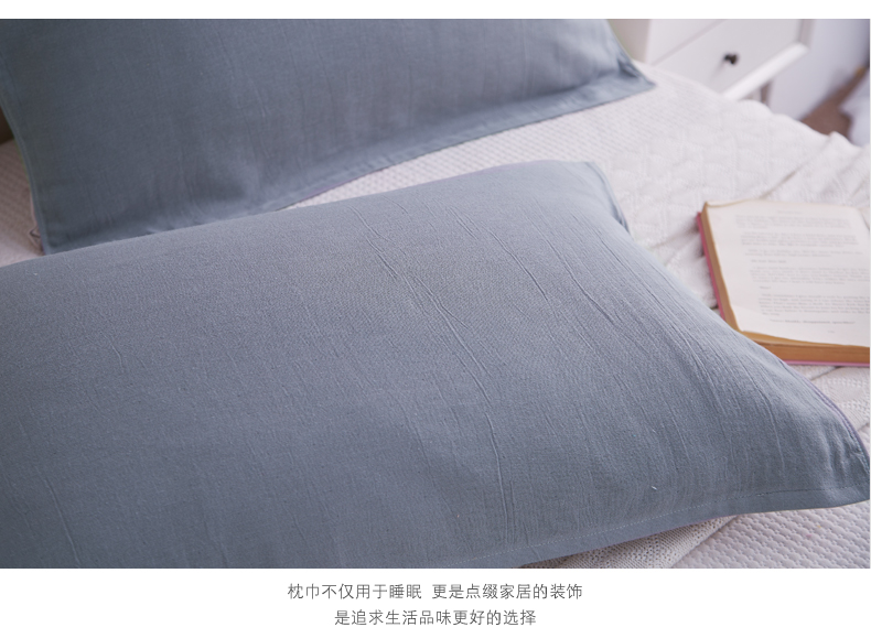 AILANDI gạc cotton nguyên chất cộng với khóa khăn gối dày lên để tăng độ mềm mại cho đôi gối khăn gối