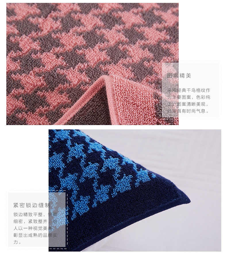 AILANDI cotton terry houndstooth gối khăn bông gối đôi bông thoải mái thoáng khí khăn gối khăn choàng gối