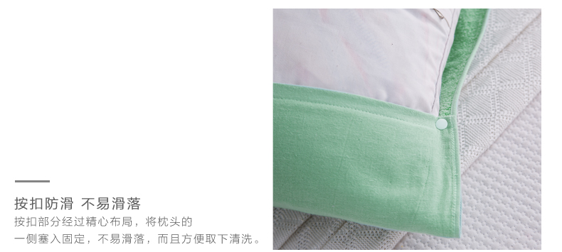 AILANDI gạc cotton nguyên chất cộng với khóa khăn gối dày lên để tăng độ mềm mại cho đôi gối khăn gối