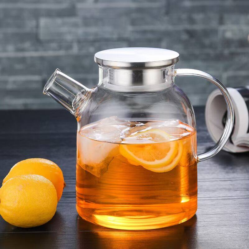 Heat Resistant Glass Transparent Bubble Teapot Boiled Teapot Coffee STRAIGHT FIRE FRUIT JUICE DRINKS KETTLE HOME GLASS POT