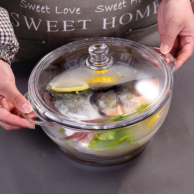 Bojiang Tempered Glass Bowl with Lid, High Temperature Resistant, Food-Grade, Microwave-Safe, Soup Bowl, Pot, Large Capacity, Suitable for Open Flame Bojiang Tempered Glass Bowl with Lid, High Temperature Resistant, Food-Grade, Microwave-Safe, Soup Bowl, Pot, Large Capacity, Suitable for Open Flame