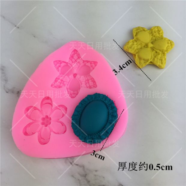 Nút đá quý hình dạng Khuôn silicon làm bằng tay khuôn sô cô la khô bìa mềm Khuôn khuôn DIY làm bánh trang trí - Tự làm khuôn nướng khuôn làm bánh