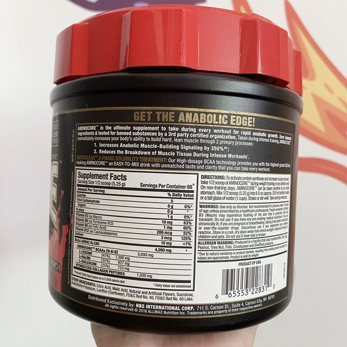 Fitness Маленькое удобрение Allmax усиливает ветви аминокислотных упражнений белка BCAA для предотвращения разложения мышц